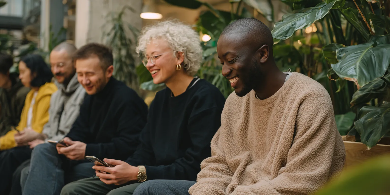 A diverse group of people representing the Fejlja community.